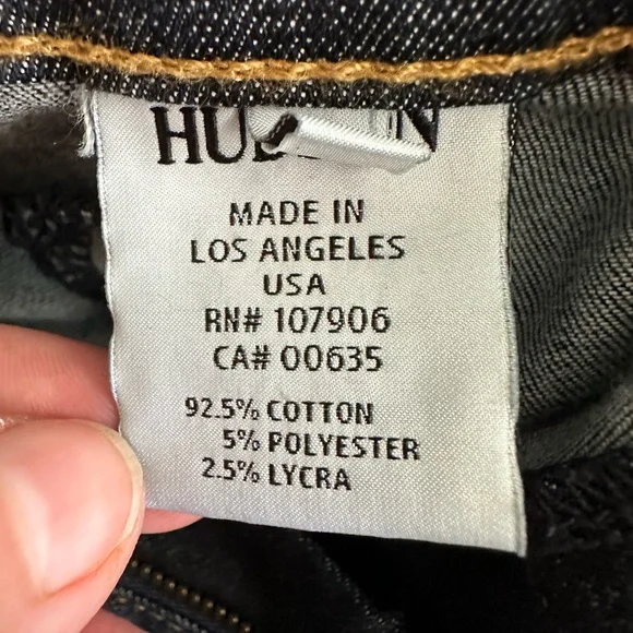 Hudson Charlotte Moto Super Skinny Jeans Dark Wash Style WM493DIF Size 26 - Picture 11 of 16